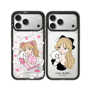 mikko illustrations兔與女孩CASE系列適用於蘋果17ProMax/16Pro/15/14系列手機殼
