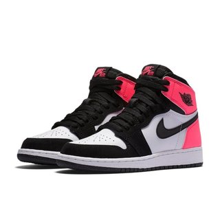 Nike Air Jordan 1 Retro 黑白粉 復刻 高筒 情人節 大童鞋 881426-009【SPLY】