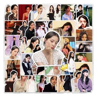 熱賣 歐陽娜娜 周邊 50張歐陽娜娜塗鴉貼紙 個性明星周邊貼紙DIY滑板行李箱貼紙防水