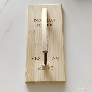 做個決定 決策 擲杯 問事 骰子 祘命 做決定 熱銷 Decision Maker 決策者鐳射鵰刻鍾擺木製工藝品擺件 X