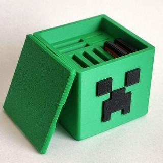 卡帶收納盒 遊戲卡盒 卡帶盒 遊戲片收納盒 MC立方體遊戲卡帶switch配件遊戲卡大容量收納盒