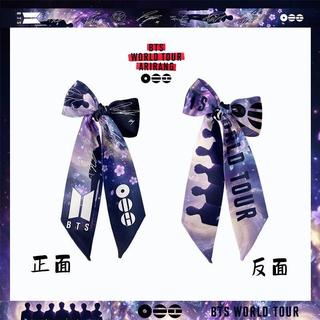 🌟台灣發貨🌟BTS 應援周邊絲巾 防彈少年團 【BTS】2026迴歸巡迴演唱會應援髮圈髮帶包包裝飾手腕絲巾
