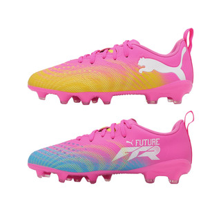 Puma 足球釘鞋 Future 9 Play FG/AG Jr 大童 女鞋 粉紅黃 抓地 108723-05 ACS