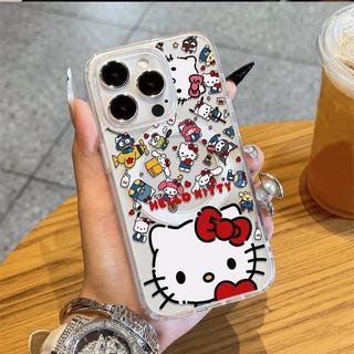 免運🔥亞克力磁吸殼 Magsafe磁吸 KITTY貓小腦袋 適用蘋果17/16/15手機殼iPhone11/12pro