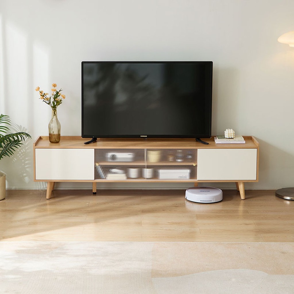 hoi! 林氏木業北歐簡約抽屜儲物電視櫃 AC2M