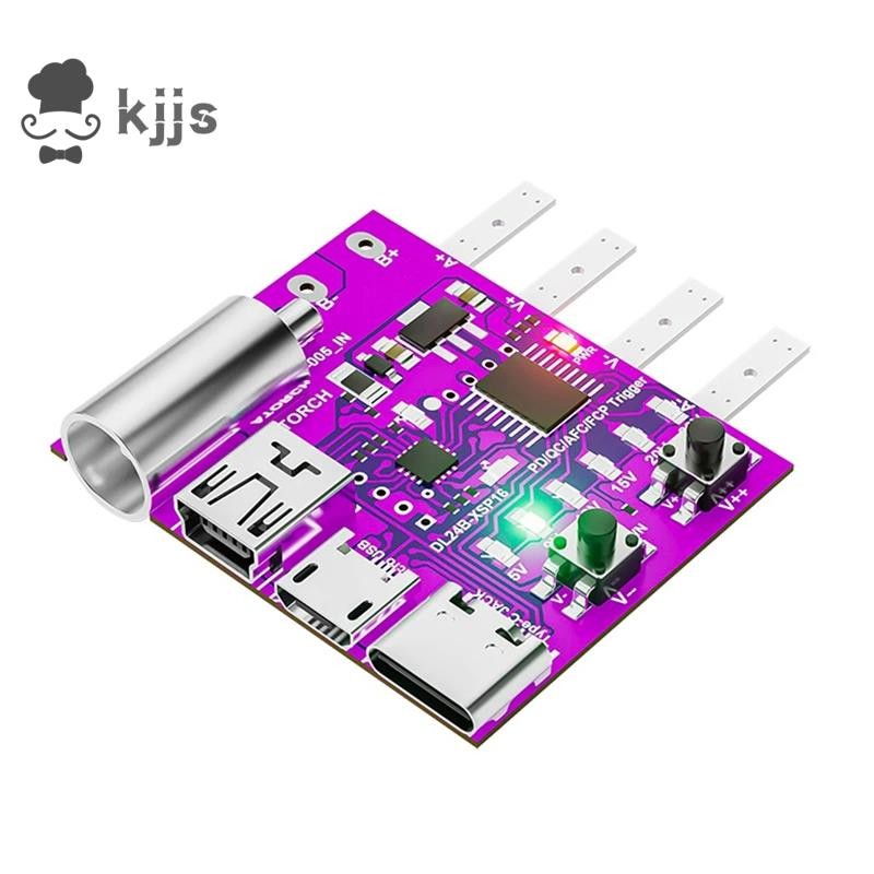 Type-C PD3.1快充4線測試板電壓表欺騙器140W充電器老化工具DL24負載測試儀
