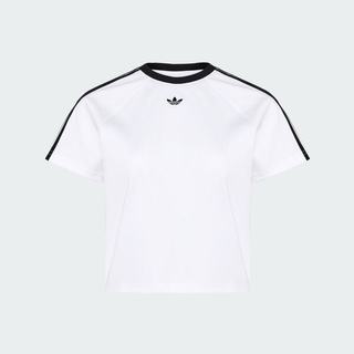 Adidas 愛迪達 Baby Tee W KT7793 女 T恤 運動上衣 休閒短袖 白 亞版 純棉 短版