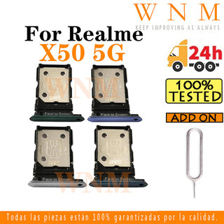 適用於 Realme X50 5G RMX2144 Sim 卡託盤 Sim 卡插槽支架卡支架讀卡器 SD 插槽適配器更換