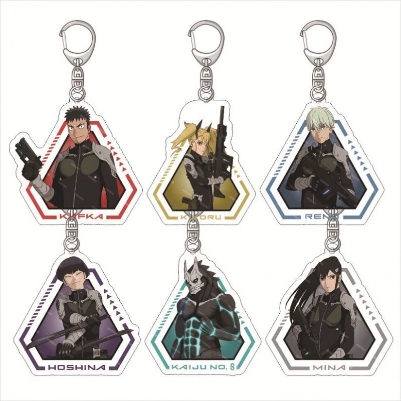 怪獸8號 小卡 海報 吊飾 鑰匙圈 怪獸8號 亞克力鑰匙扣 日比野卡夫卡 鳴海弦 亞白米娜 亞克力掛件