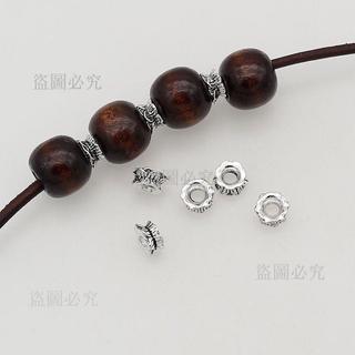 免運🚀隔珠 藏式蓮花隔珠 古銀色蓮花隔珠 復古 DIY 隔珠 合金手鍊隔珠 項鍊串珠材料 手工飾品材料 熱銷品隔珠配
