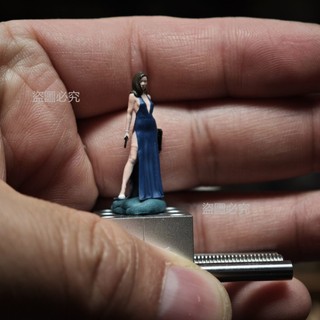 *臺灣出貨*1:64人偶/diy手塗樹脂模型/僅人偶/靜態模型/女郎模擬人偶 微縮小人 場景佈置