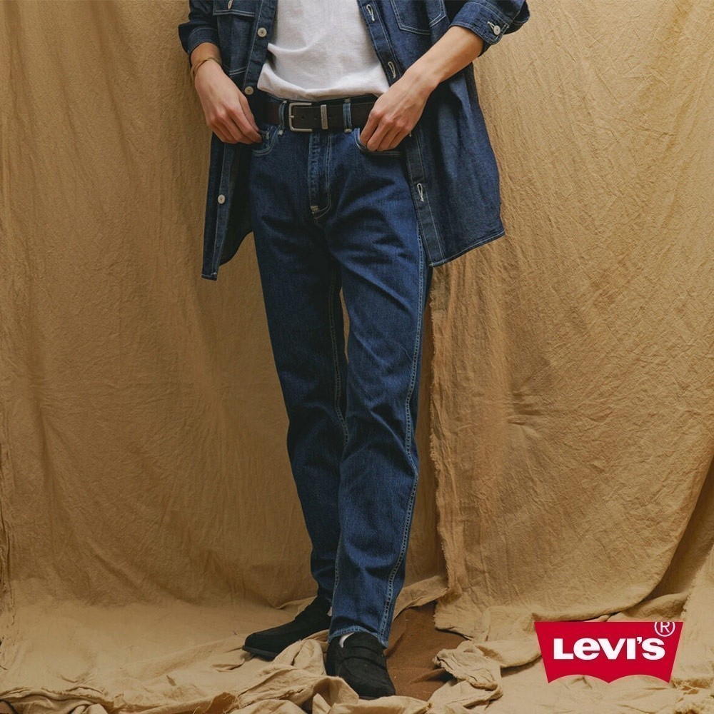 Levis Red 工裝手稿風復刻再造 男款 502Taper牛仔褲 /深藍水洗 /彈性 熱賣單品 A0133-0002