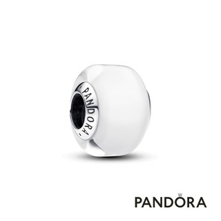 【Pandora】白色小巧 Murano 琉璃串飾 母親節禮物 520禮物 官方直營