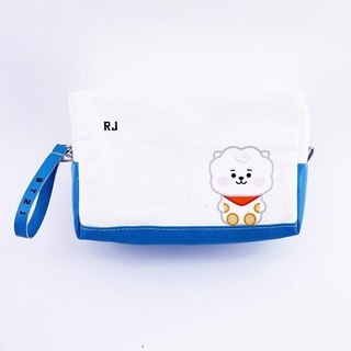 ⭐韓國代購正版預售⭐新款BTS防彈少年團BT21baby款筆袋TATA COOKY收納袋化妝包手提包