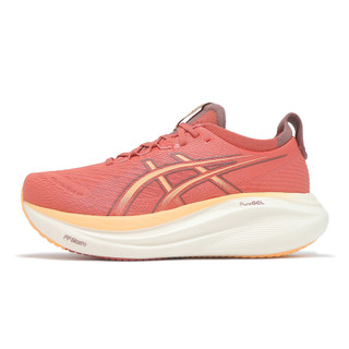 Asics 慢跑鞋 GEL-Nimbus 27 D 寬楦 女鞋 橘紅 緩震 厚底 亞瑟士 ACS 1012B752701