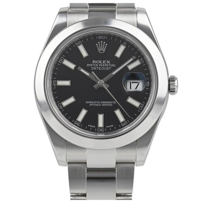 Rolex 勞力士日誌型系列116300-72210黑盤腕錶