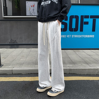 男士衛褲日系情侶款ins美式高街戶外直筒褲寬褲哈倫褲男女彎刀褲青少年學生運動休閒褲男褲子