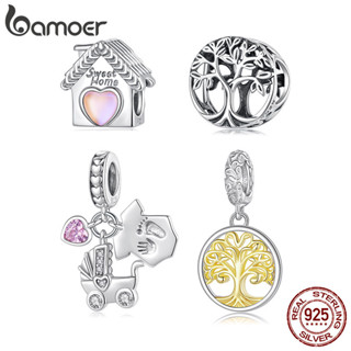 Bamoer 925純銀吊墜溫馨家居生命之樹吊墜配飾系列手鍊