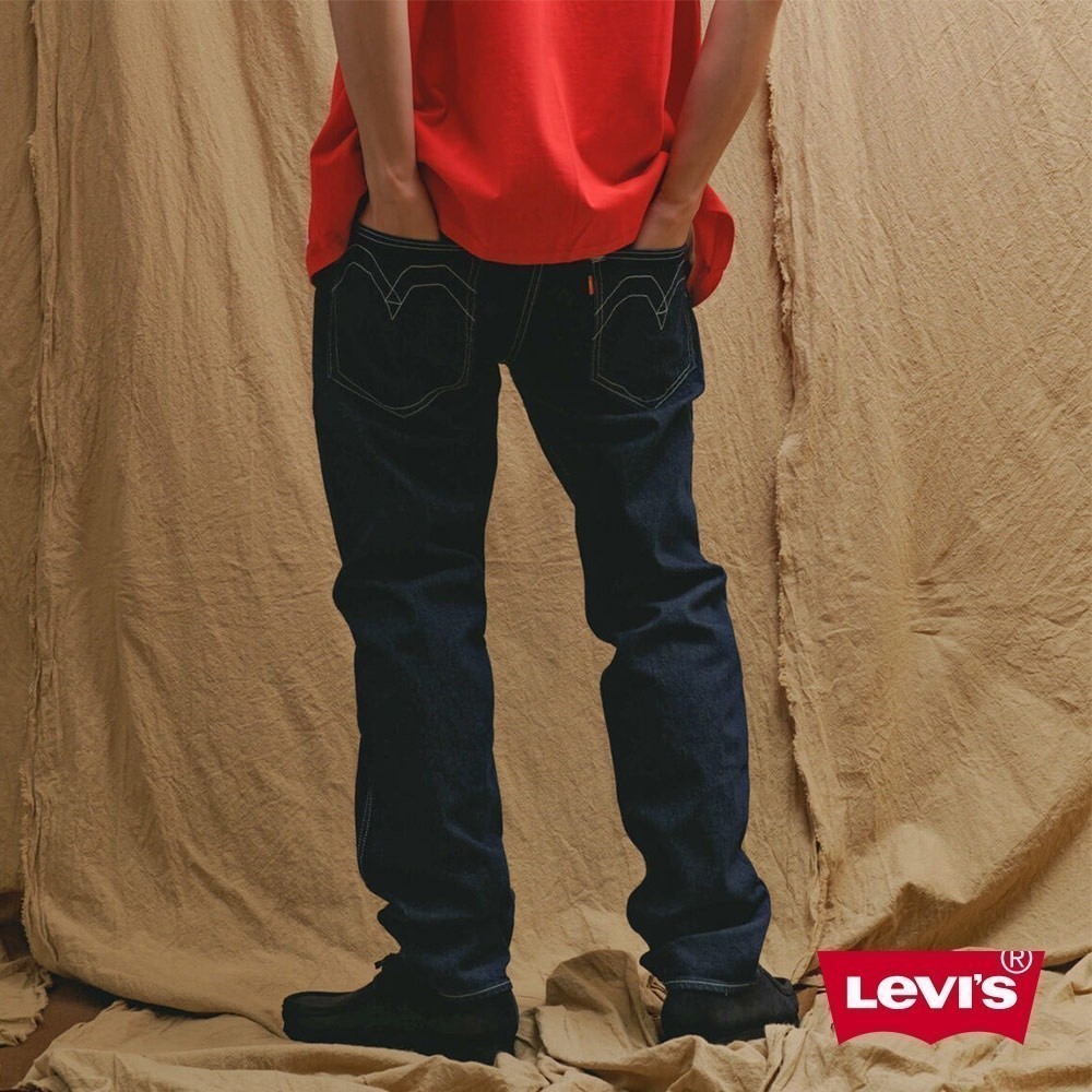 Levis Red 工裝手稿風復刻再造 男款 502 Taper牛仔褲/原色 /彈性布料 熱賣單品 A0133-0000