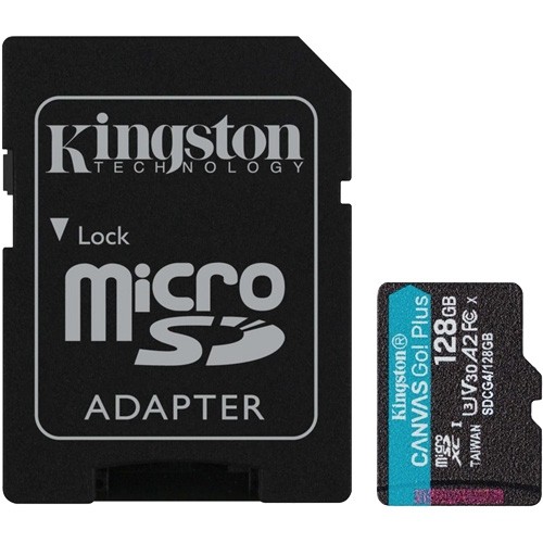 Kingston 金士頓 Micro 128G U3 V30 A2附轉卡(讀200M/SDCG4/128GB 酷弟3C