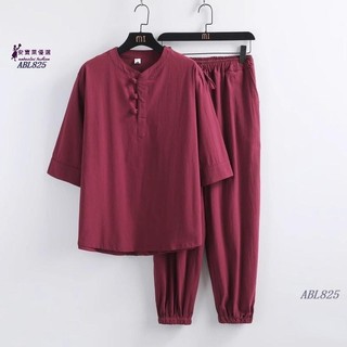 ABL💕禪修居士服男涼感吸濕排汗透氣中式佛係禪意套裝道服女中國風定製唐裝茶服禪服A905