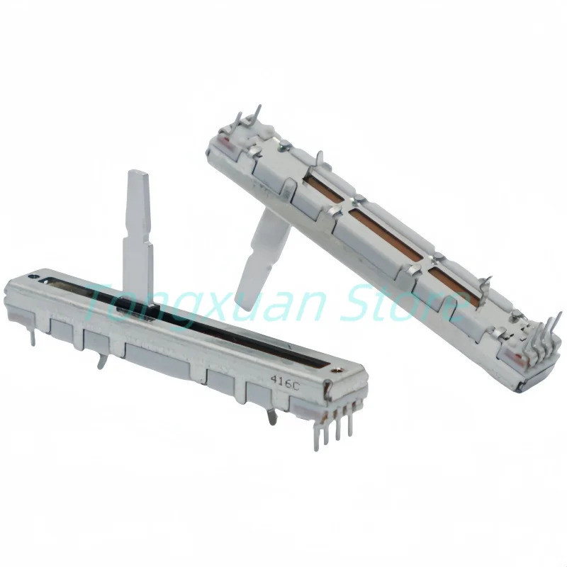 1PC 60mm 直滑電位器 B10Kx2 Pioneer DJM 350 600 700 800 Push Fader