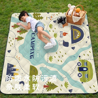 💥限時新品💥野餐墊防潮墊加厚露營戶外地墊便攜野炊春遊草坪墊子防水帳篷地墊💥