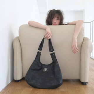 日韓直郵 ASON RICKY SHOULDER BAG 亮面 單肩包 月牙包 斜挎包
