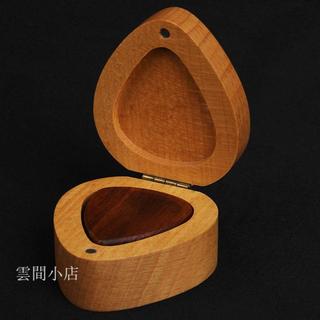 pick收納盒 吉他撥片架 pick盒 撥片盒 彈片盒 手工吉他撥片盒實木吉他盒子撥片收納盒禮盒拇指撥片盒木質盒彈片