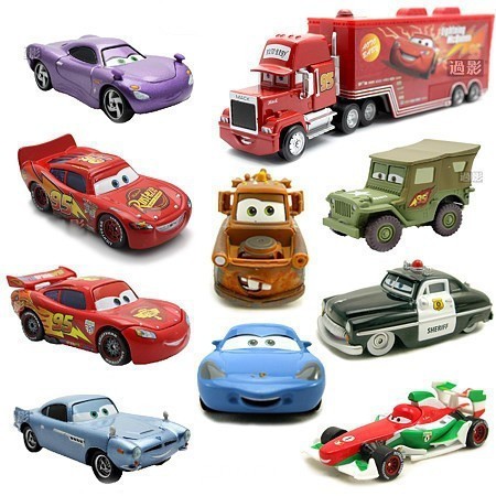 麥坤玩具車 閃電麥坤車 Tomica cars 賽車/汽車總動員2 路霸闆牙車王莎莉 兒童閤金汽車車王飛機玩具模型