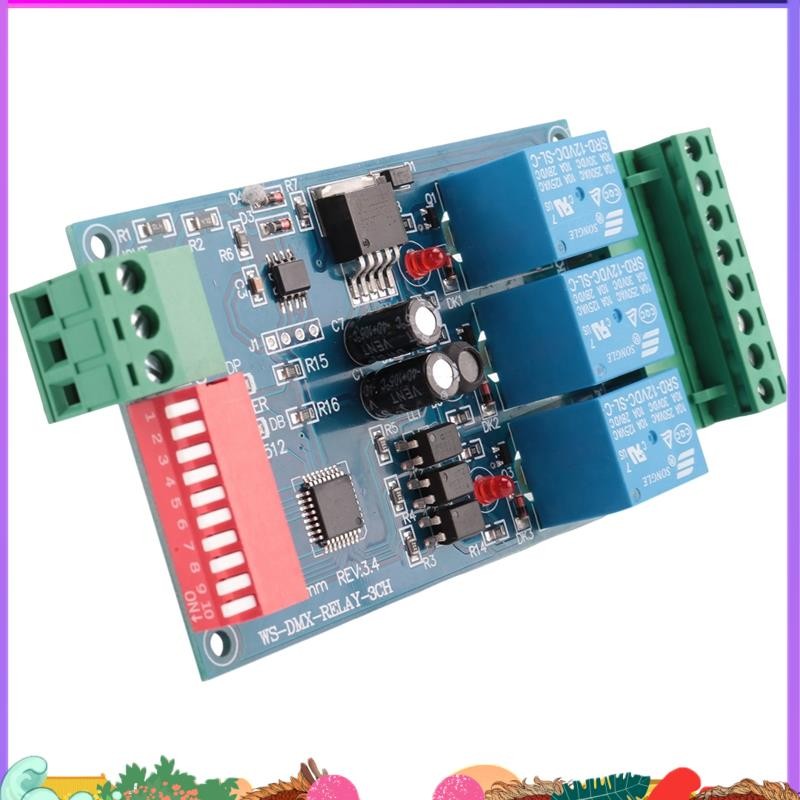 超級 3CH 512 繼電器輸出,LED Dmx512 控制器板,LED DMX512 解碼器,繼電器開關控制器