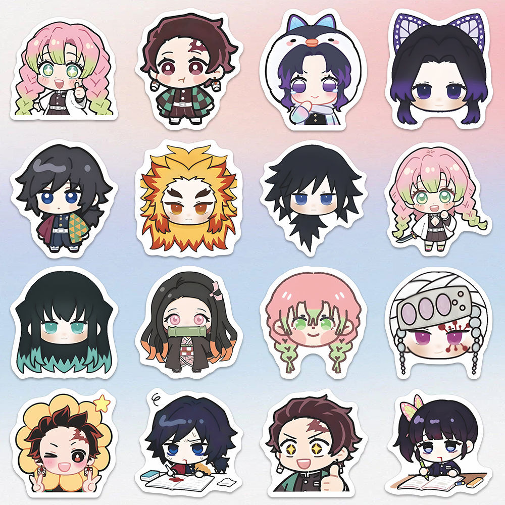 【人氣推薦⭐】94張新款鬼滅之刃貼紙可愛卡通動漫人物周邊炭治郎煉獄杏壽郎diy