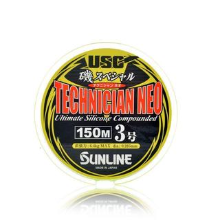 日本SUNLINE桑瀨TECHNICIAN NEO 半浮水磯釣線綠彩色魚線海釣主線釣魚防纏繞耐磨釣魚線 道系母線 釣蝦釣