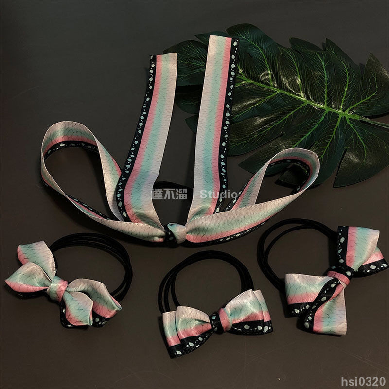 👹鬼滅系列👺 鬼滅之刃蝴蝶忍周邊二次元發繩頭飾髮飾髮夾 甜美可愛 鬼滅之刃周邊 鬼滅之刃道具COS 鬼滅之刃飾品