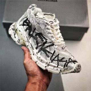 純原巴黎Runner Graffiti七代休閒復古情侶老爹鞋男女厚底運