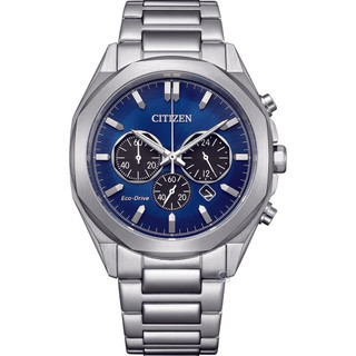 CITIZEN 星辰 Chronograph 光動能計時腕錶-藍色 41mm/CA4590-81L