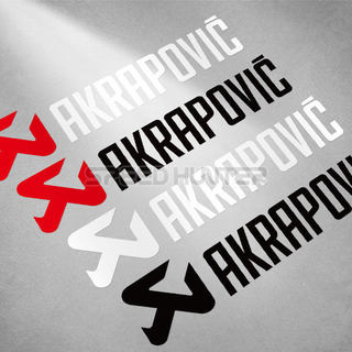 🔥臺灣出貨🔥AKRAPOVIC 天蠍 改裝排氣管 摩托車貼紙 車身防水反光貼