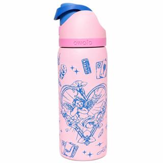 【美國直寄】Owala FreeSip 32oz雙飲保溫杯 DICK'S限定天使款 粉紫色 不鏽鋼吸管杯 保冷保溫水壺