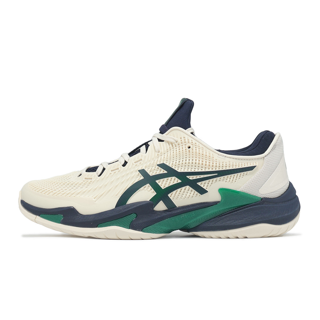 Asics 網球鞋 Court FF 3 男鞋 米藍 亞洲大師賽 抗扭 穩定 亞瑟士 [ACS] 1041A370105