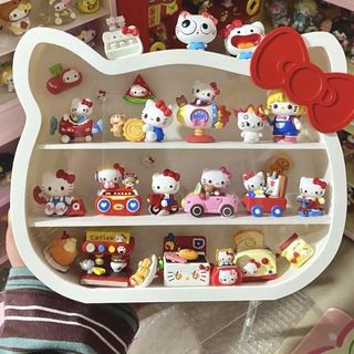 3D列印帶鬍鬚hello Kitty pu娃收納櫃帶磁吸防塵三層款