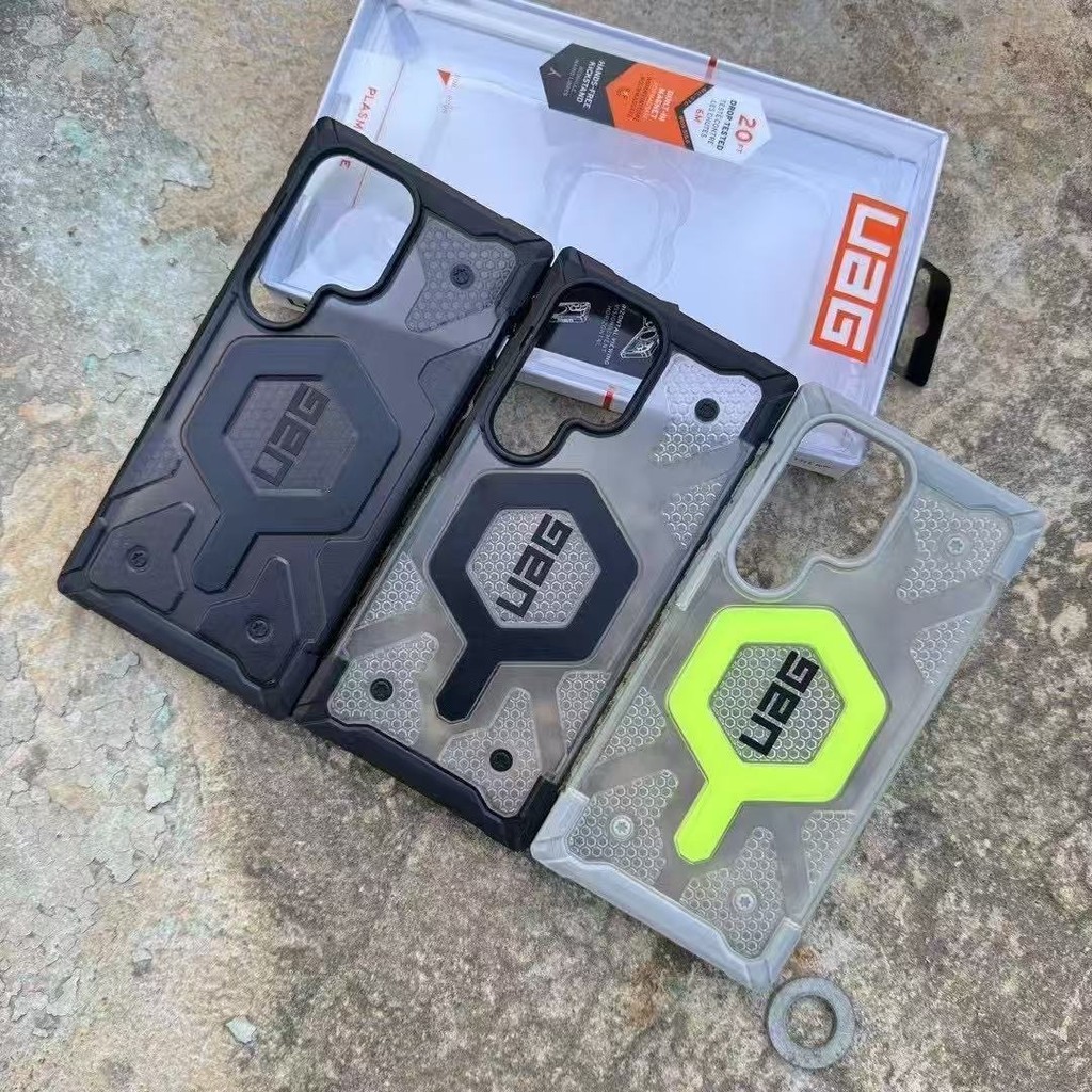 UAG鑽石款 三星手機殼適用於Samsung s25ultra s24ultra s23ultr 全包磁吸透明防摔保護殼