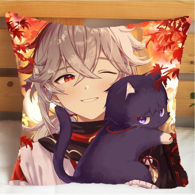✨台灣有貨 免運✨Q版 楓原萬葉 抱枕 原神 二次元 動漫 楓原萬葉枕頭 卡通遊戲 同款 靠枕 學生 禮物|原神|遊戲|