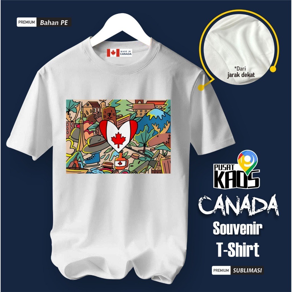 加拿大加拿大 T 恤中心 KANADA T 恤兒童和成人最佳加拿大紀念品