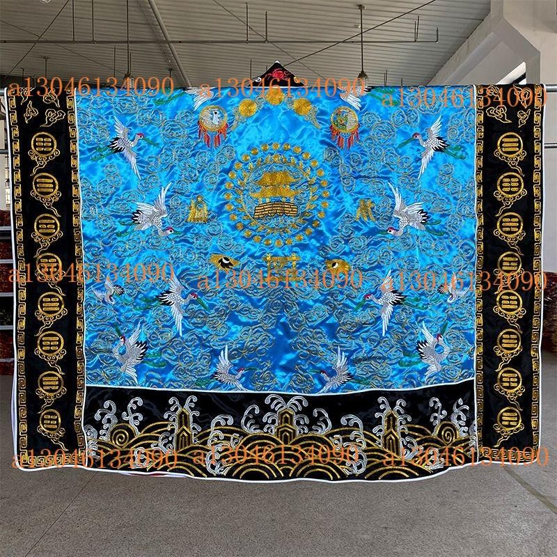 新款仙鶴法衣道士服高功法衣八卦衣綢緞繡花仙鶴衣朝衣班衣九龍衣限定