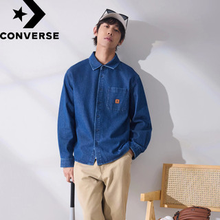 【Converse官方旗艦店】牛仔長袖襯衫 中性 UCJ418-UHA
