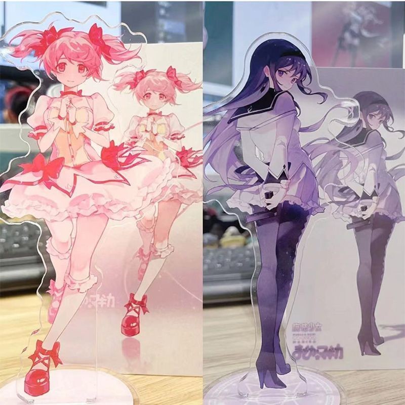 2025 動漫魔法少女魔法少女小圓要小圓明美 Homura 亞克力人偶架模型桌面玩具禮物