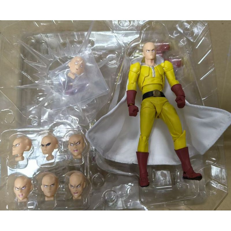 一拳超人埼玉斗篷埼玉 可動山口埼玉 驚奇山口埼玉 轉輪科技系列 光頭斗篷可動模型盒裝手辦公仔