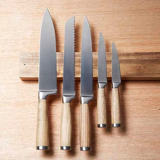 英國《Natural Elements》刺槐木磁吸刀架(45cm) 刀座 刀具收納