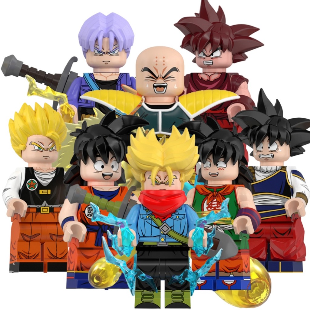 七龍珠積木 七龍珠公仔 克林 悟空界王拳 超賽怒特蘭克斯 亞德拉特悟空 雅木茶 孫悟飯 拼裝模型 人偶模型 男生玩具 兒