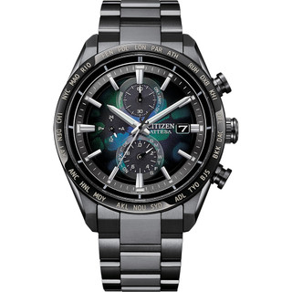 Citizen 星辰 ATTESA 宇宙幻彩 光動能 電波錶 鈦金屬 男錶-AT8286-65E